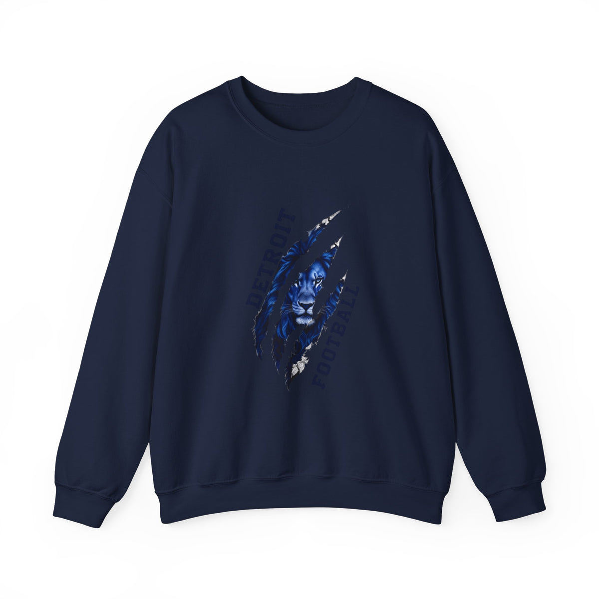 Detroit Football claw scratch design Sweatshirt | NFL fan apparel