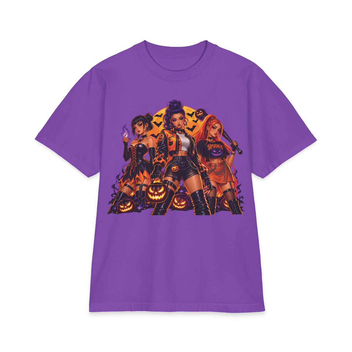 Halloween Witch Squad T-Shirt | Spooky Pumpkin Girls Graphic Tee