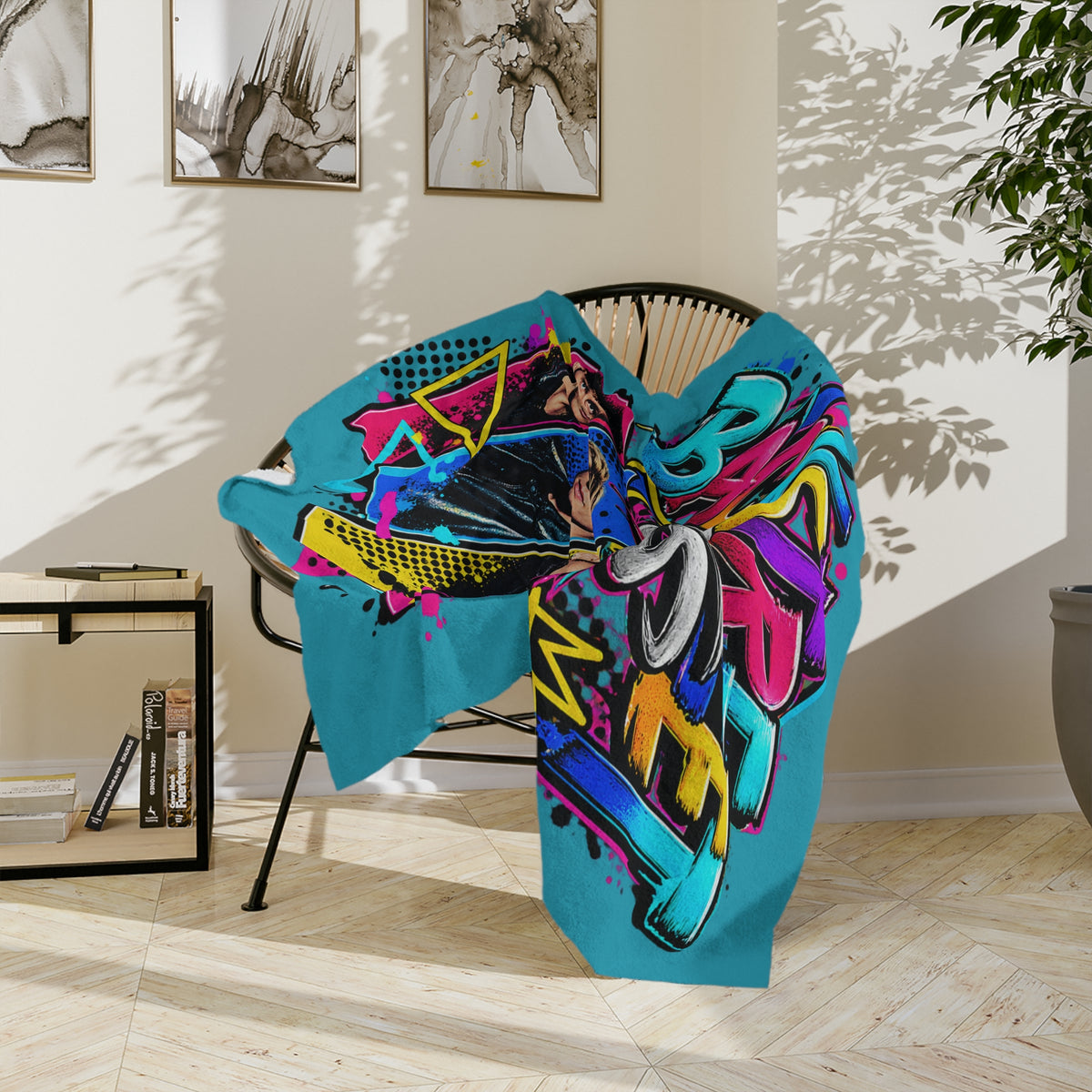 Backstreet Retro Pop Band Graphic Blanket | Velveteen Microfiber Blanket
