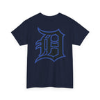 Detroit Basketball Lion Graphic Tee | Motor City D Old English Logo