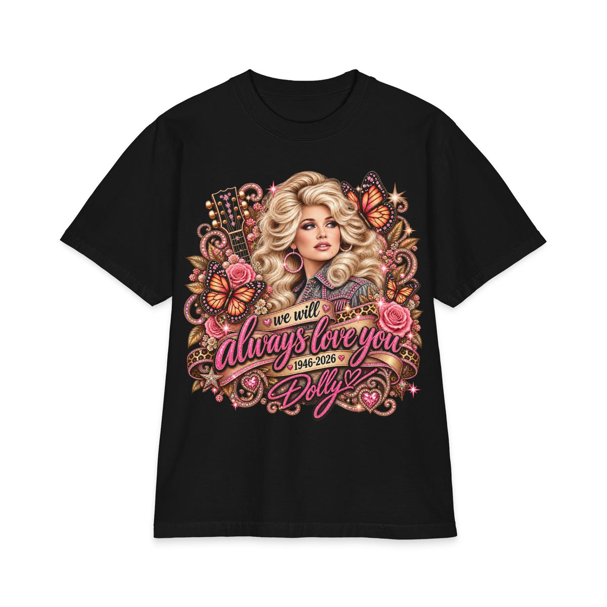 Dolly Tribute Portrait T-Shirt | We Will Always Love You 1946 2026