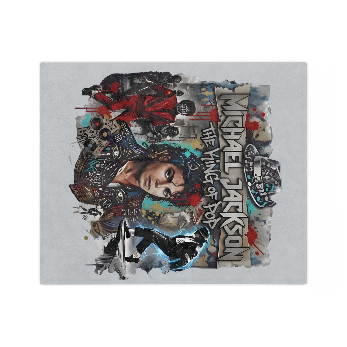 Michael Jackson The King of Pop Blanket | Velveteen Microfiber Throw