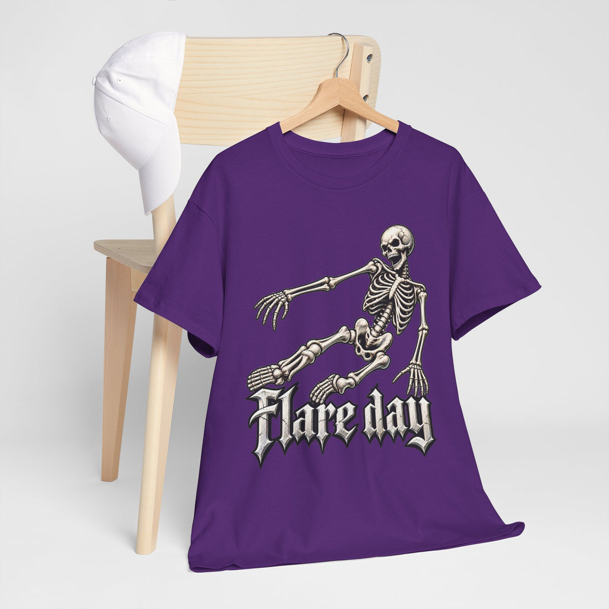 Fair Day Multiple Sclerosis Awareness Skeleton Tee | Skate Skull Graphic T-Shirt