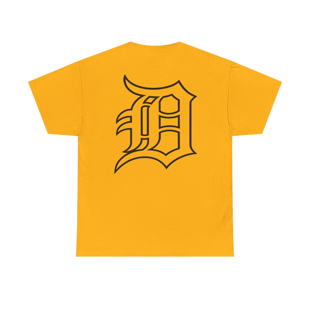 Detroit Hockey Player Graphic Tee | Metro Skyline, Winged Mascot