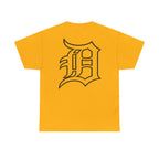 Detroit Hockey Player Graphic Tee | Metro Skyline, Winged Mascot