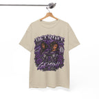 Gemini Skull Roses Graphic T-Shirt | Zodiac Twins Illustration