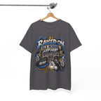 Raised On Old School Hip Hop T-Shirt | Retro Boombox Sneakers Crown Design