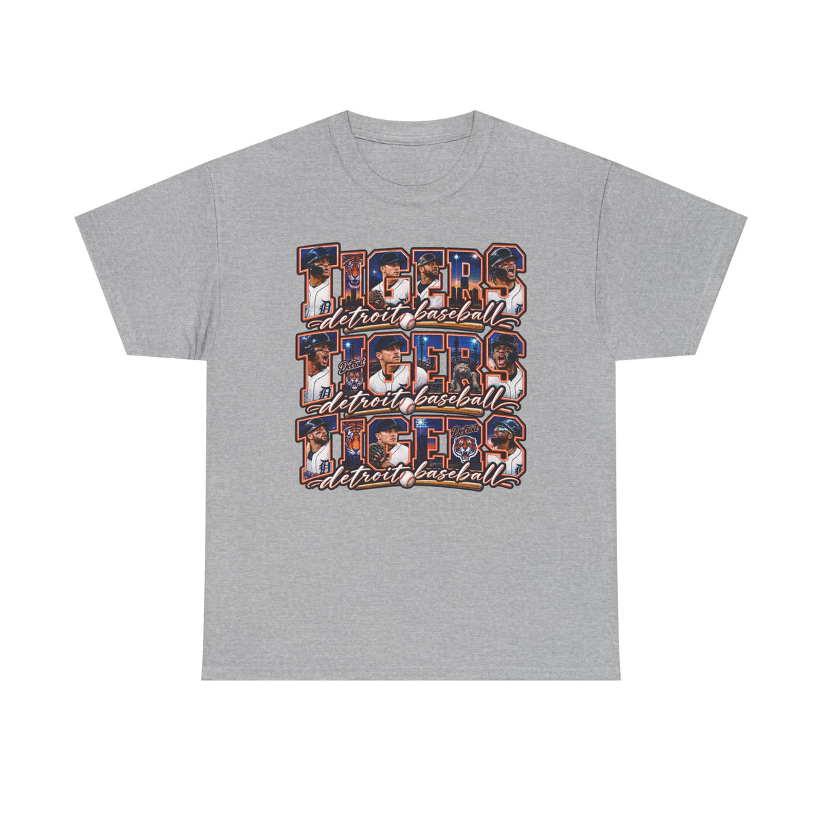 Tigers Street Baseball T-Shirt | Vintage Sports Lettering