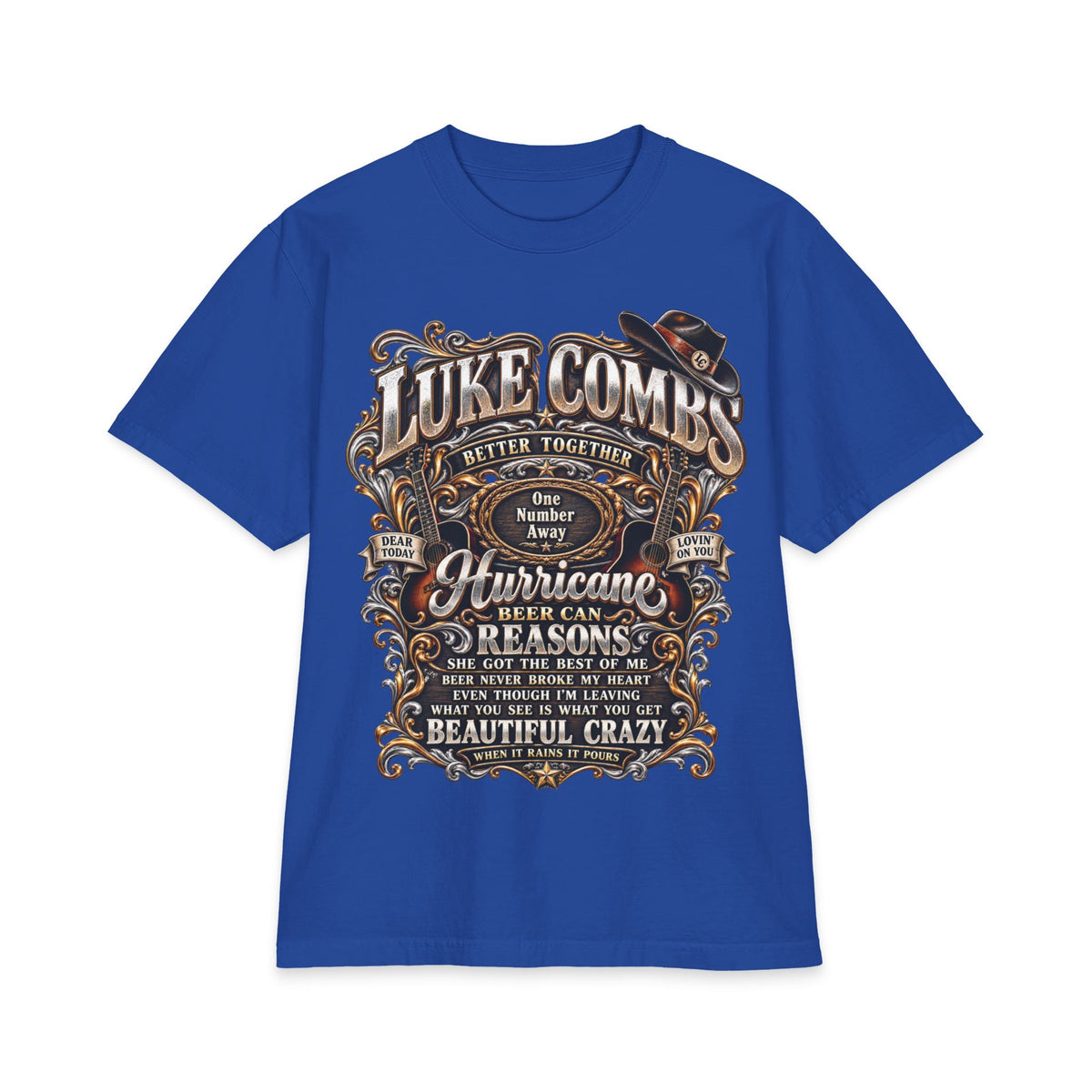 Combs Luke Concert Poster T-Shirt | Country Music Graphic Tee