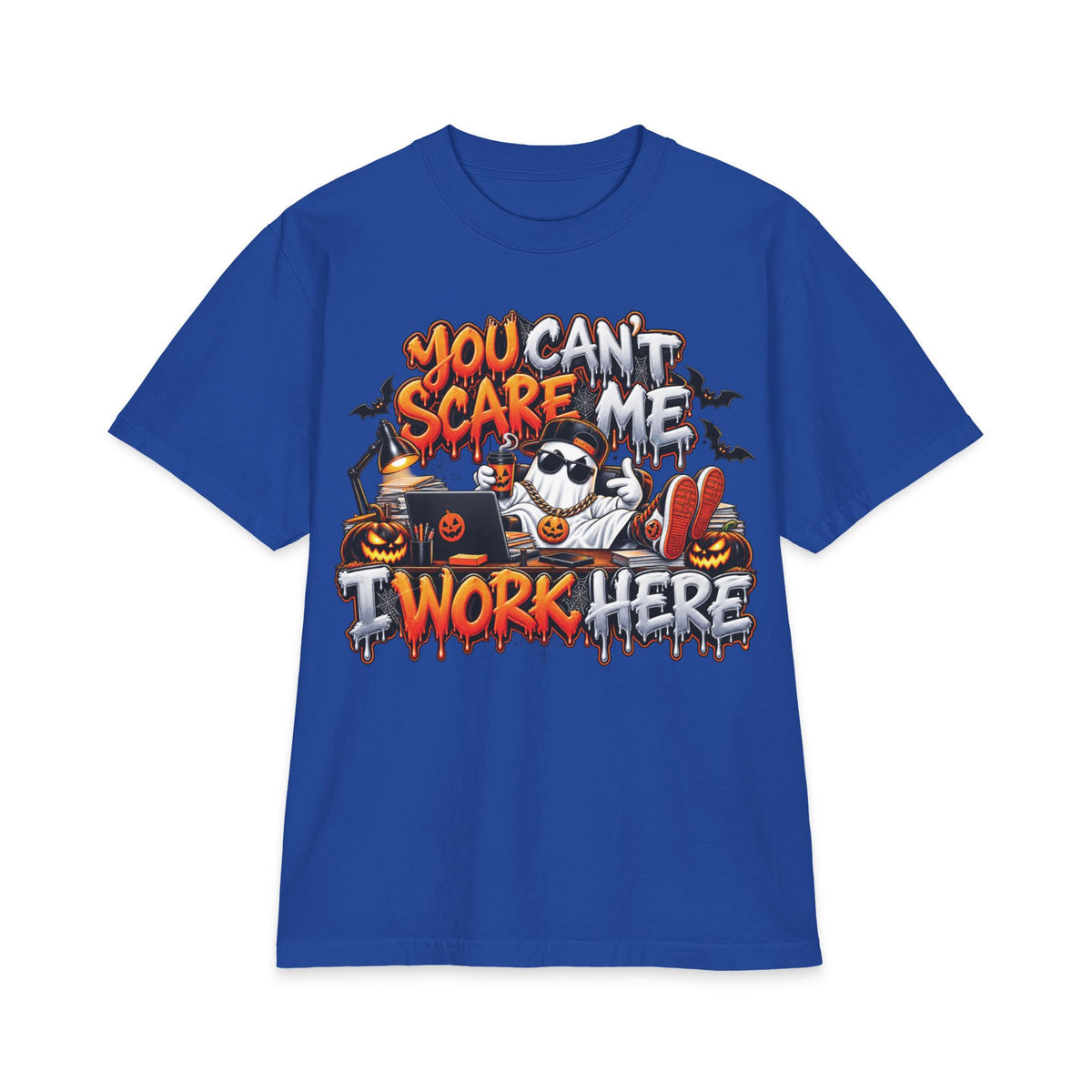 You Can't Scare Me I Work Here T-Shirt | Halloween Office Funny Shirt