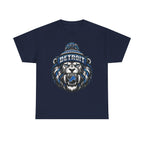 Detroit Lion Skull Beanie Tee | 313 Drip City Skyline T-Shirt