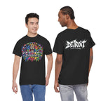 Detroit Lion Graffiti tee | Colorful Drip Lion Detroit Tee