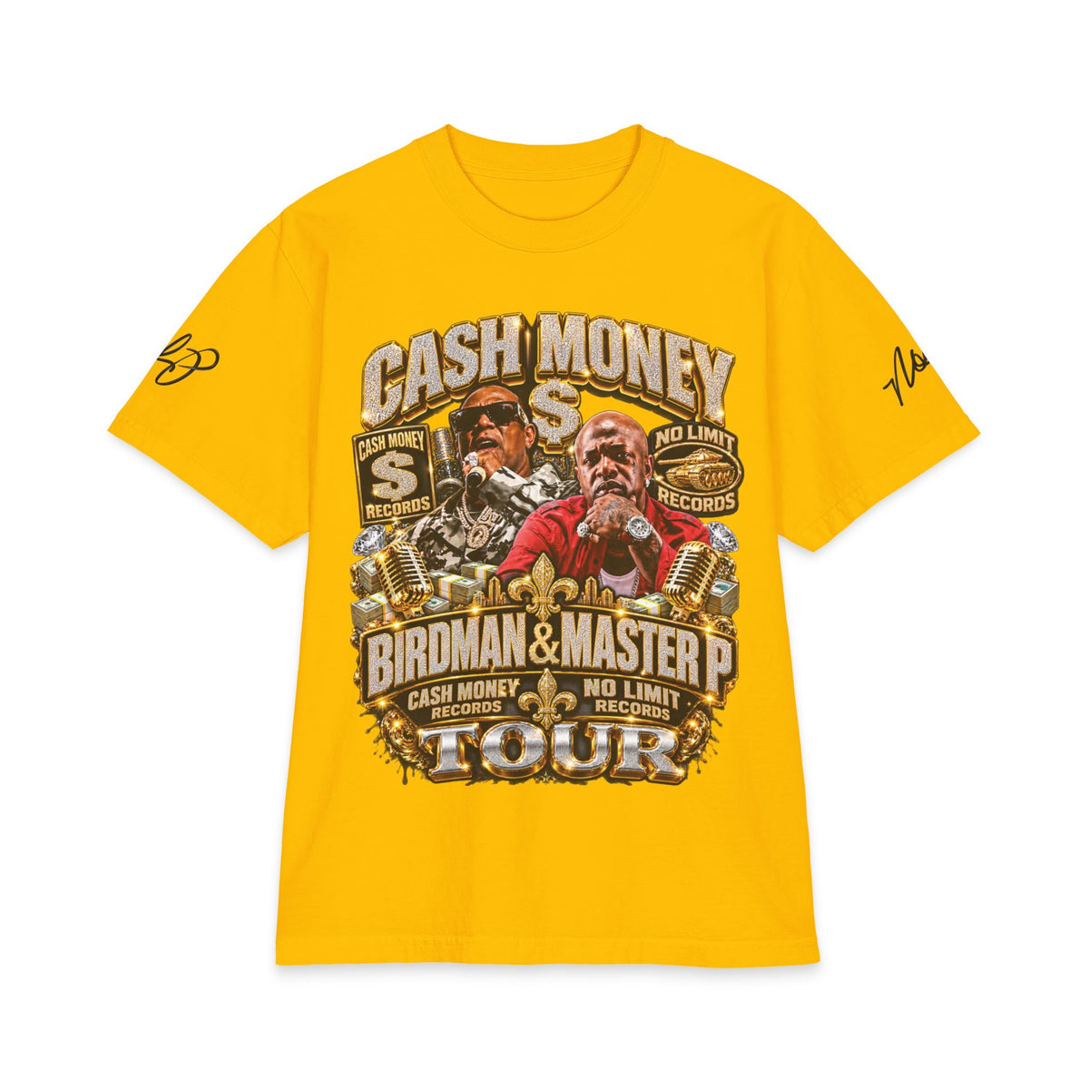Cash Money Birdman & Master P Tour T-Shirt | Rap Hip Hop Vintage Logo