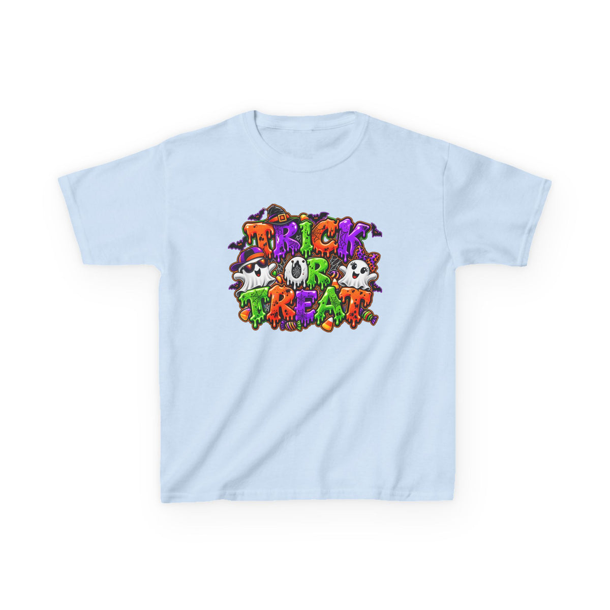 Boy and Girl Trick or Treat Halloween Graphic Tee | Kids
