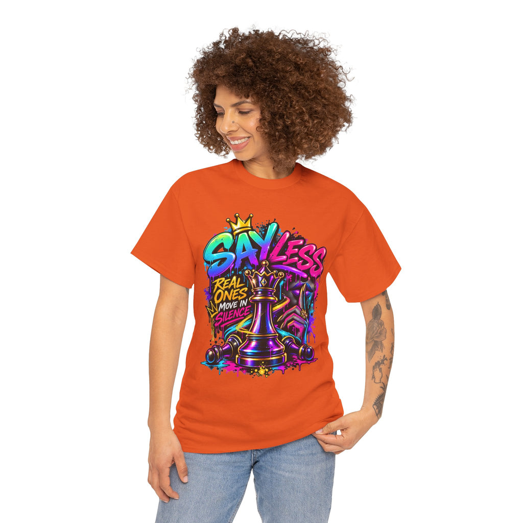 Say Less Chess King Tee | Graffiti Chess Piece Streetwear