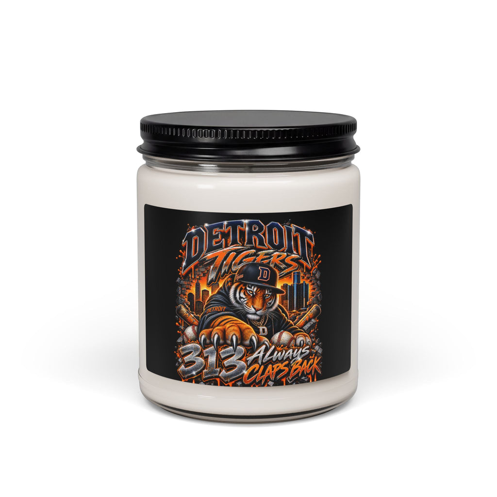 Detroit Tigers Mascot Graphic Candle | Scented Soy Candle 9oz