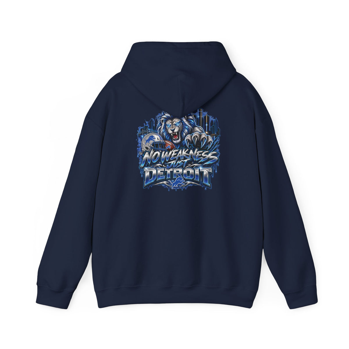 Detroit Lions Football Hoodie | No Weaknesses Team Spirit
