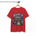 Raised On Old School Hip Hop T-Shirt | Retro Boombox Sneakers Crown Design