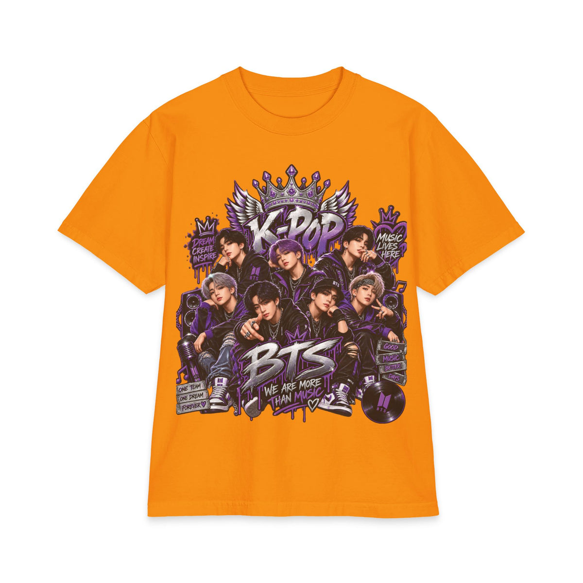 BTS K-Pop Band Graphic Tee | KPOP Members Portrait T-Shirt
