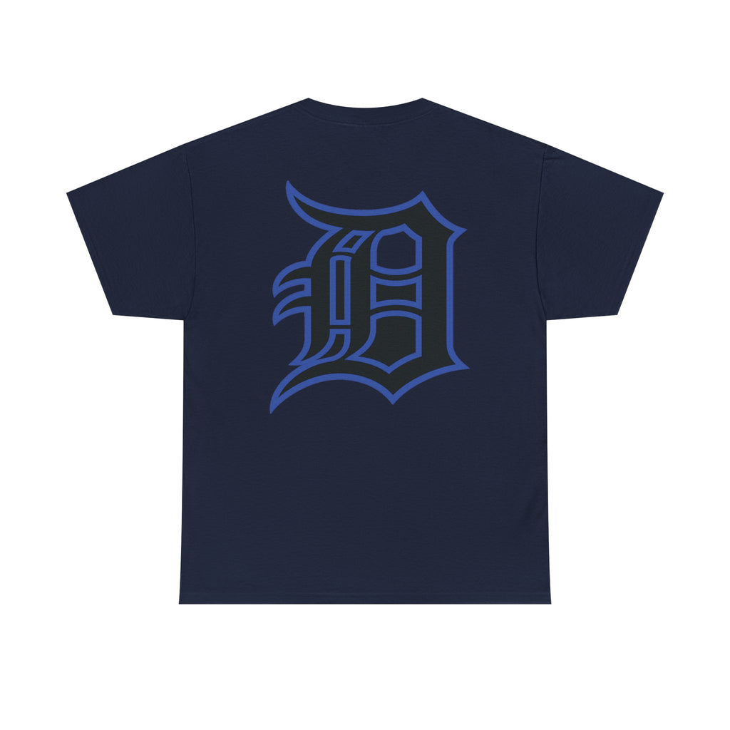 Detroit Basketball Lion Graphic Tee | Motor City D Old English Logo