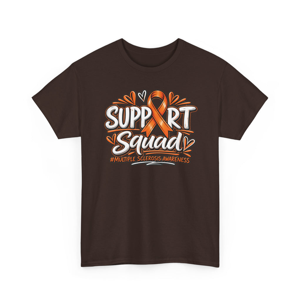 Multiple Sclerosis Squad Tee | Orange Awareness Ribbon, Leukemia Awareness