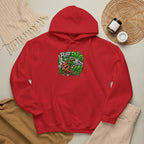 Puff Pass Stay Lifted Hoodie | Cannabis Leaf, Smoky Hand Illustration