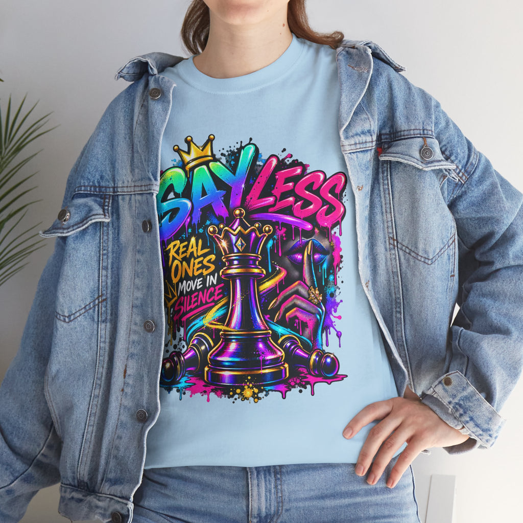 Say Less Chess King Tee | Graffiti Chess Piece Streetwear