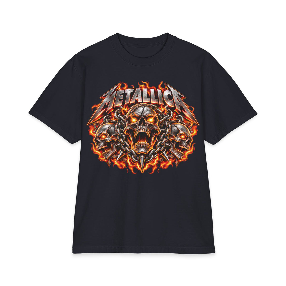 Metallica Skull and Snake T-Shirt | Rock Band Graphic Tee
