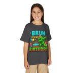 Bruh It’s My Birthday Youth T-Shirt – Pixel Gaming Birthday Shirt