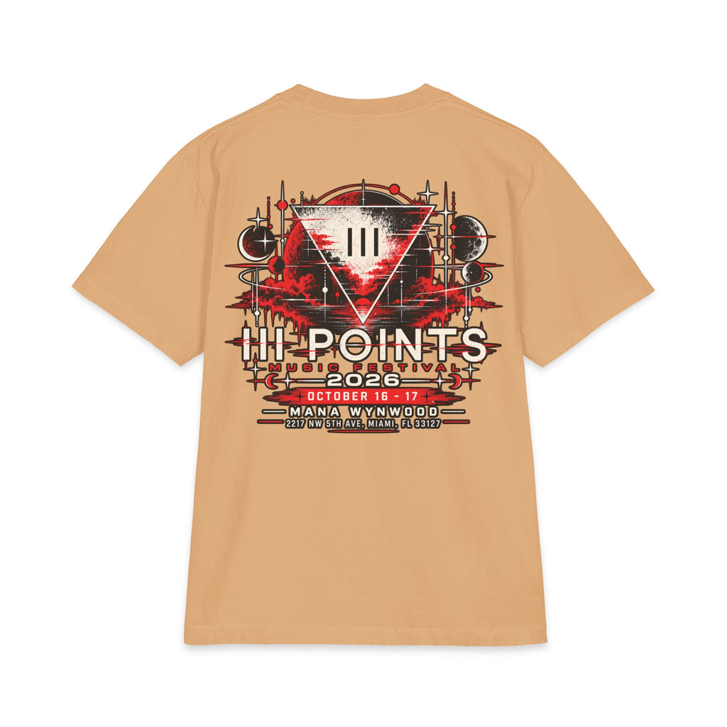 Three Points Rose Graphic T-Shirt | Band Tour Poster Style