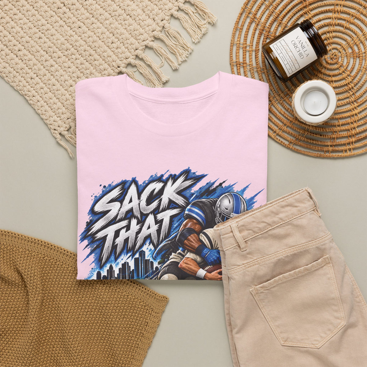 Sack That MF Lions football Graphic T-Shirt