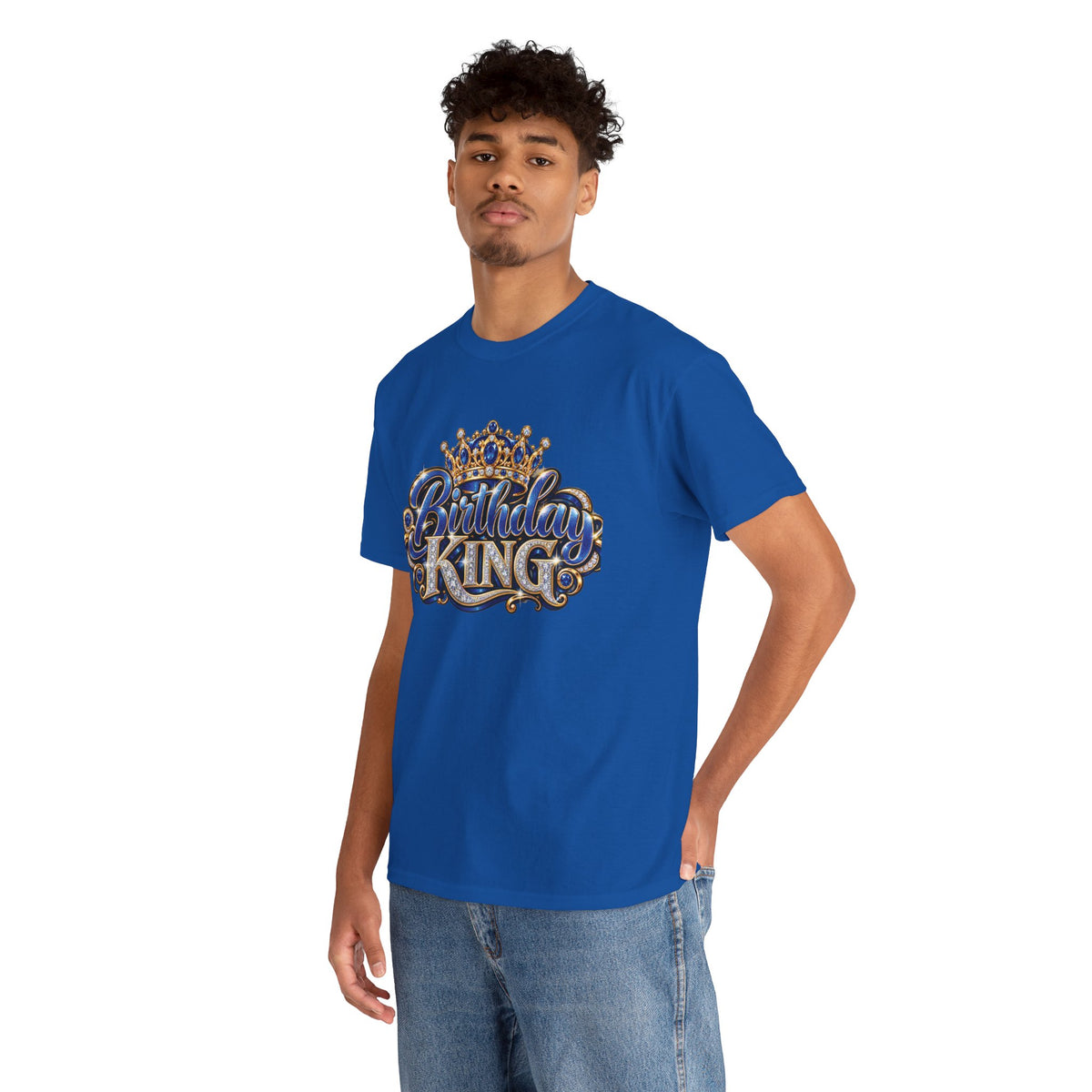 Birthday King Crown Graphic T-Shirt