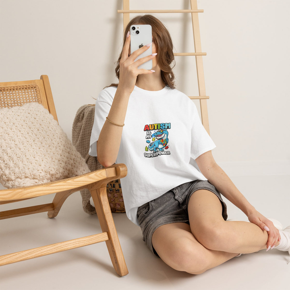 Autism Is My Superpower T-Shirt | Cute Shark Graphic Tee
