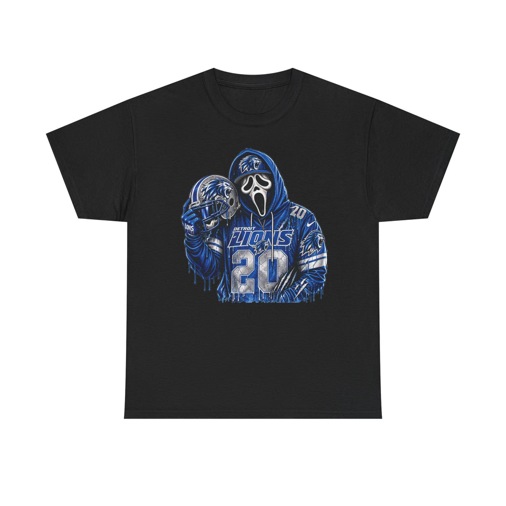 Scream Mask Football Player T-Shirt | Grunge Jersey Number 20