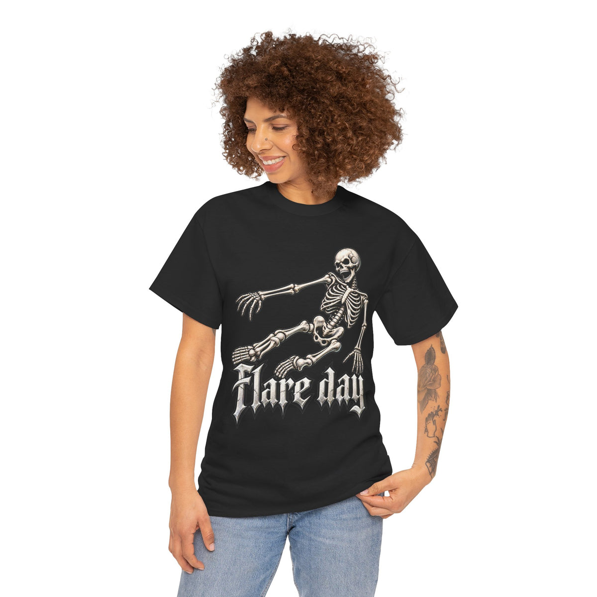 Fair Day Multiple Sclerosis Awareness Skeleton Tee | Skate Skull Graphic T-Shirt