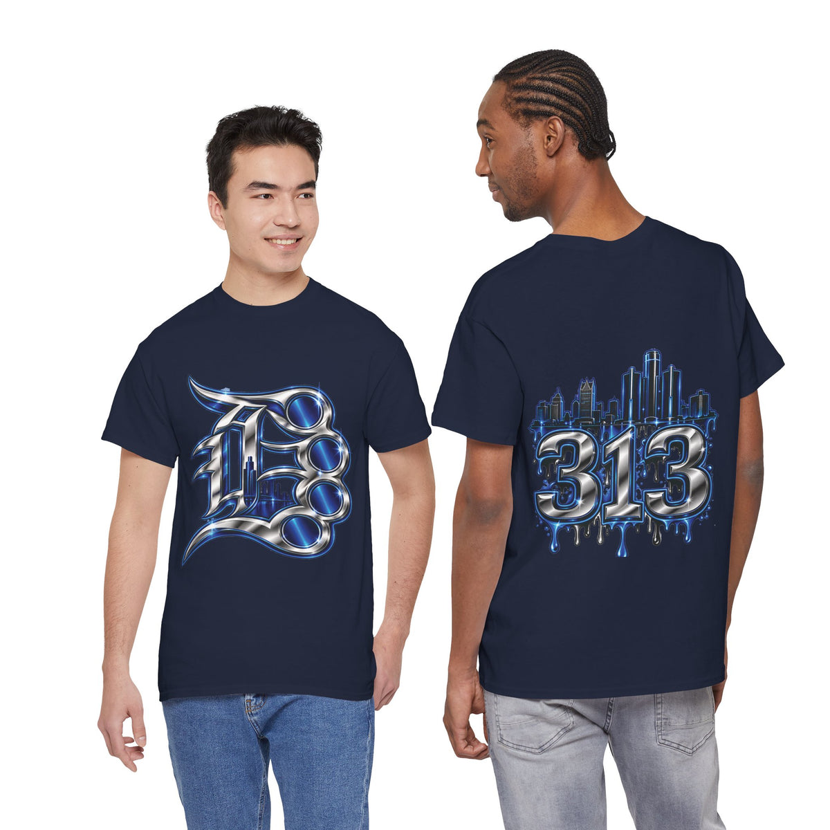 Detroit Brass Knuckles graphic tee | 313 Skyline Drip T-Shirt