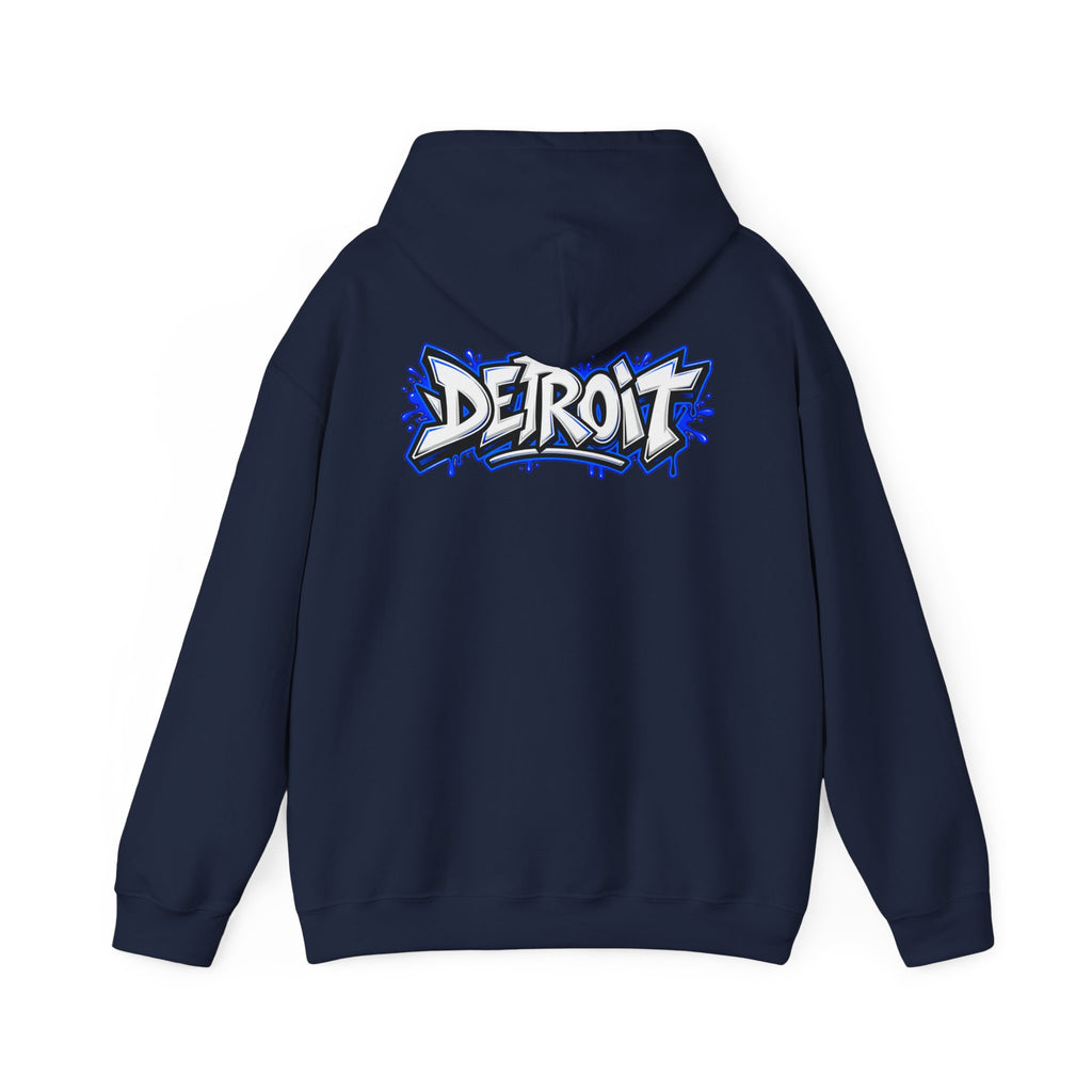 Detroit Graffiti Lion Hoodie | Detroit Drip Streetwear Sweatshirt