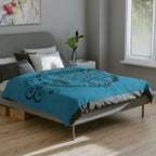 Serenity Prayer Script Blanket | Velveteen Microfiber Throw