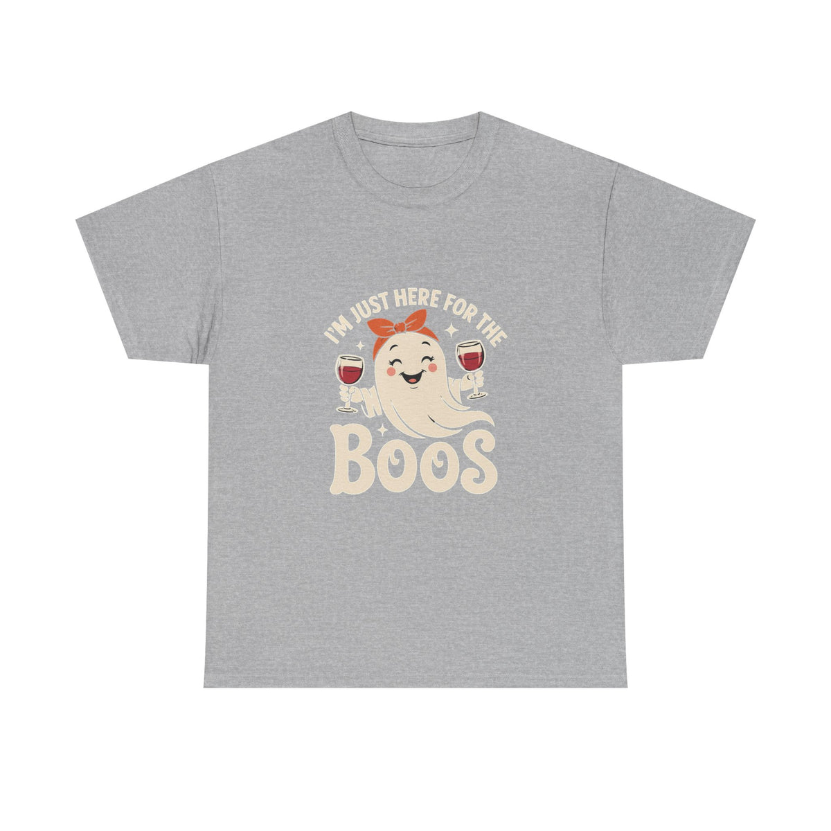 Rosie Ghost with Wine Boos T-Shirt | Halloween Wine Lover Tee