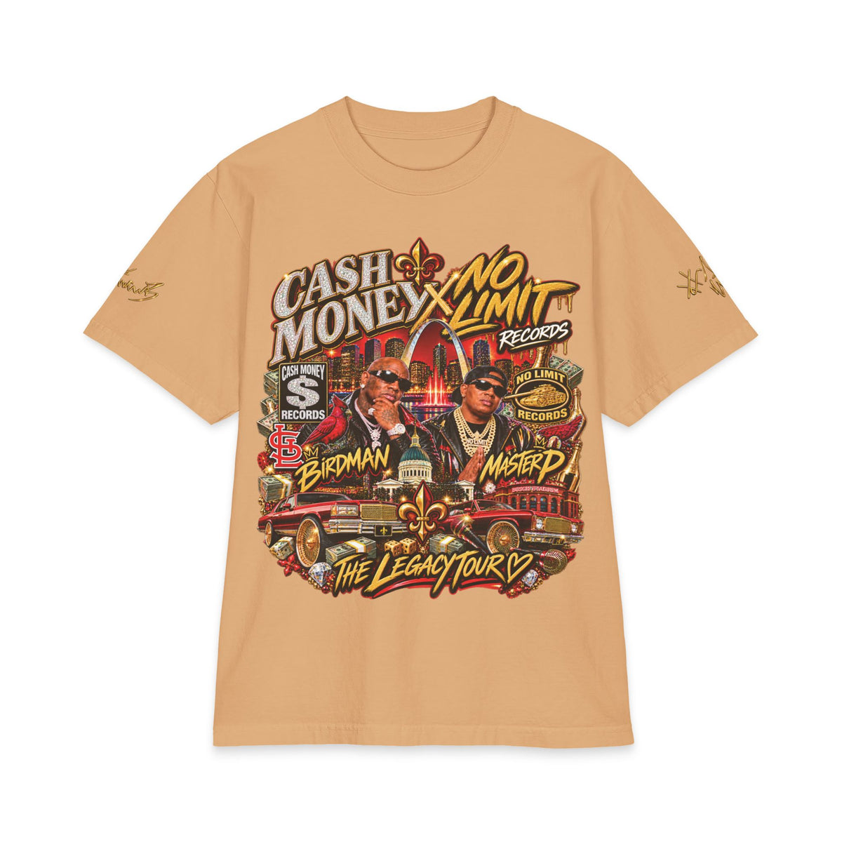 Cash Money No Limit Tour T-Shirt | Vintage Hip Hop Concert Tee