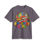 Wild About Being UNO Birthday Girl T-Shirt | Colorful Card Game Design