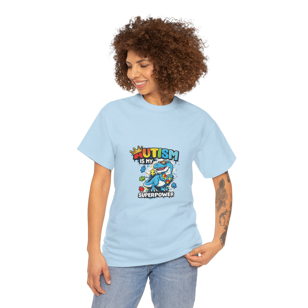 Autism Is My Superpower T-Shirt | Puzzle Piece Shark Design