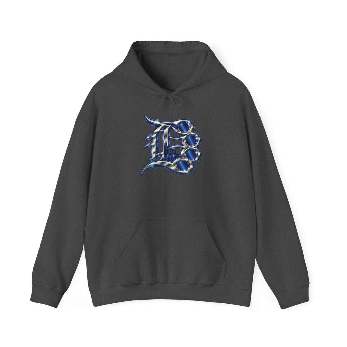 Detroit 313 Drip Skyline Hoodie | Graffiti Letter B Chest Design