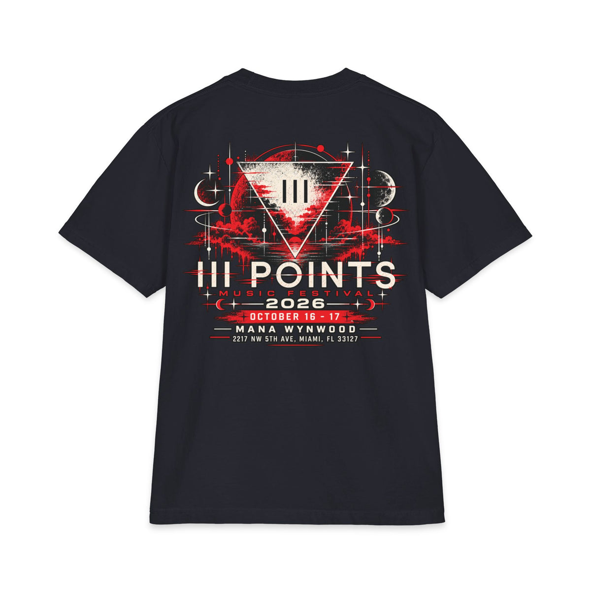 Three Points Tour Graphic Short Sleeve | Band Tee, Red Black Vintage