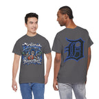 Detroit Basketball Lion Graphic Tee | Motor City D Old English Logo