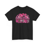Breast Cancer Ribbon Floral Tee | Awareness Pink Ribbon Shirt