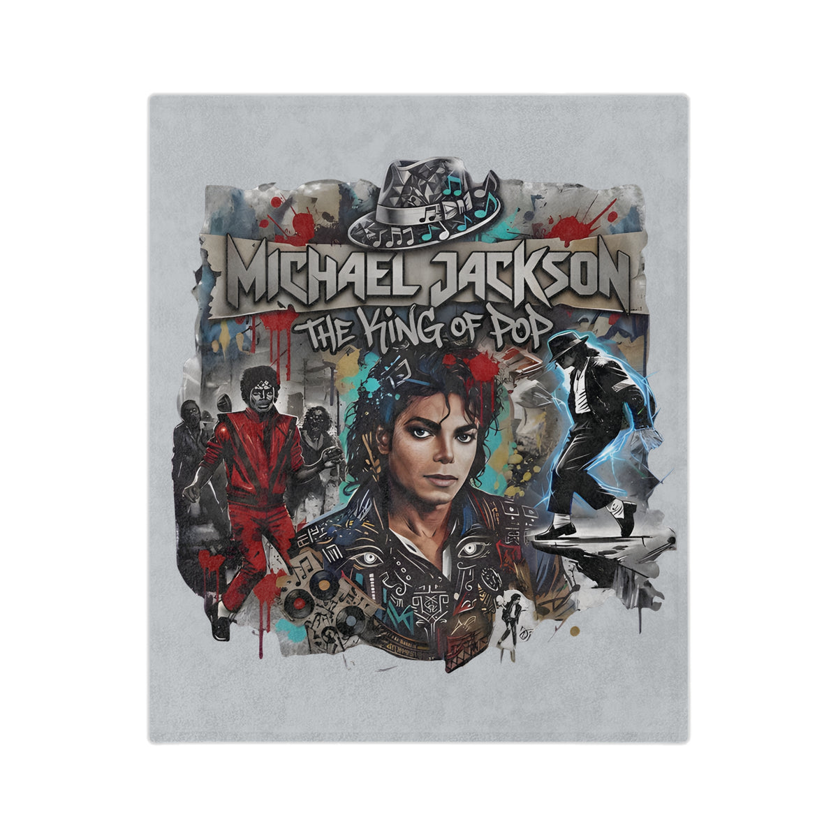 Michael Jackson The King of Pop Blanket | Velveteen Microfiber Throw