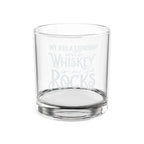 My Relationship with Whiskey is on the Rocks Whiskey Glass | Engraved Rocks Glass