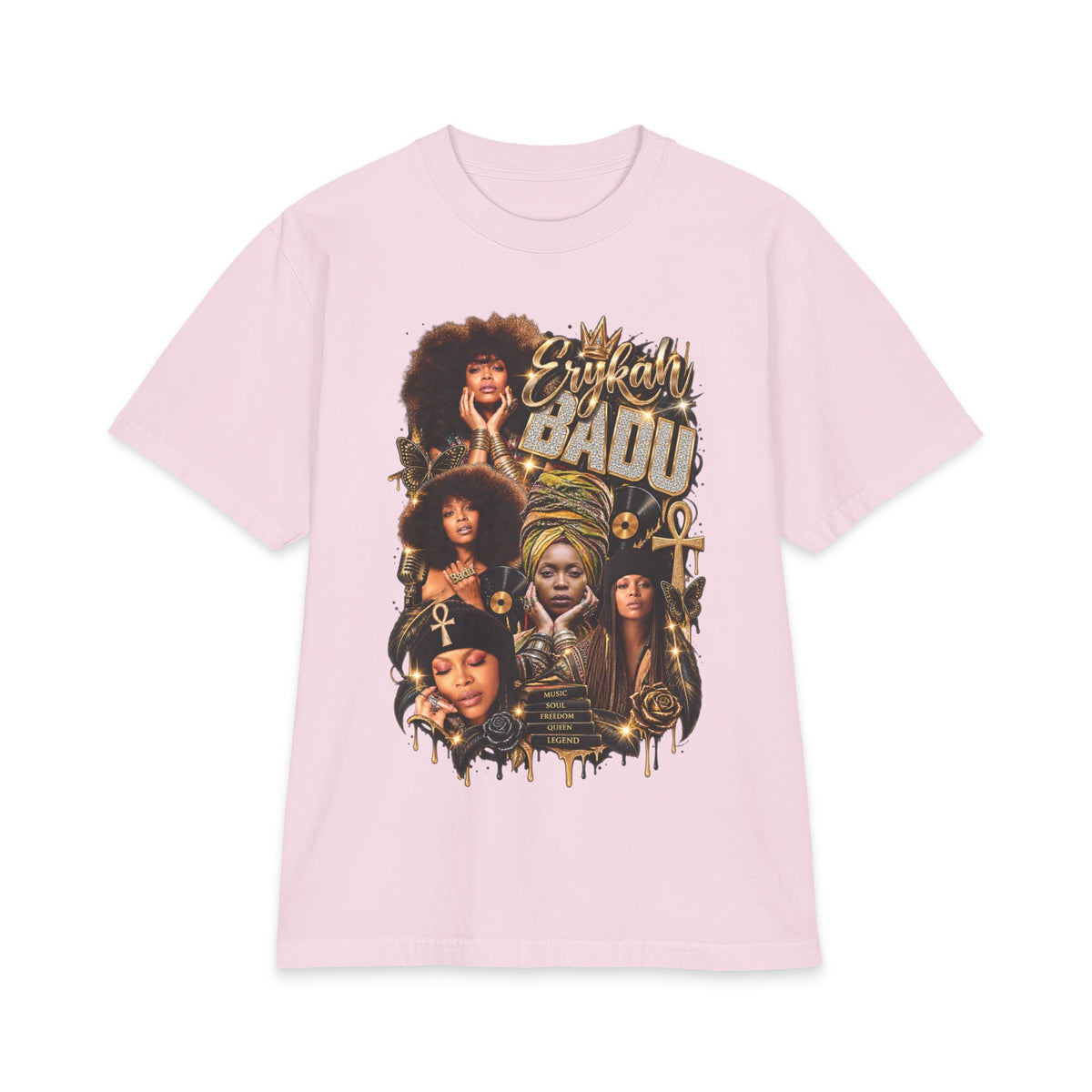 Badu Afro Queens Collage T-Shirt | Retro Soul Portraits