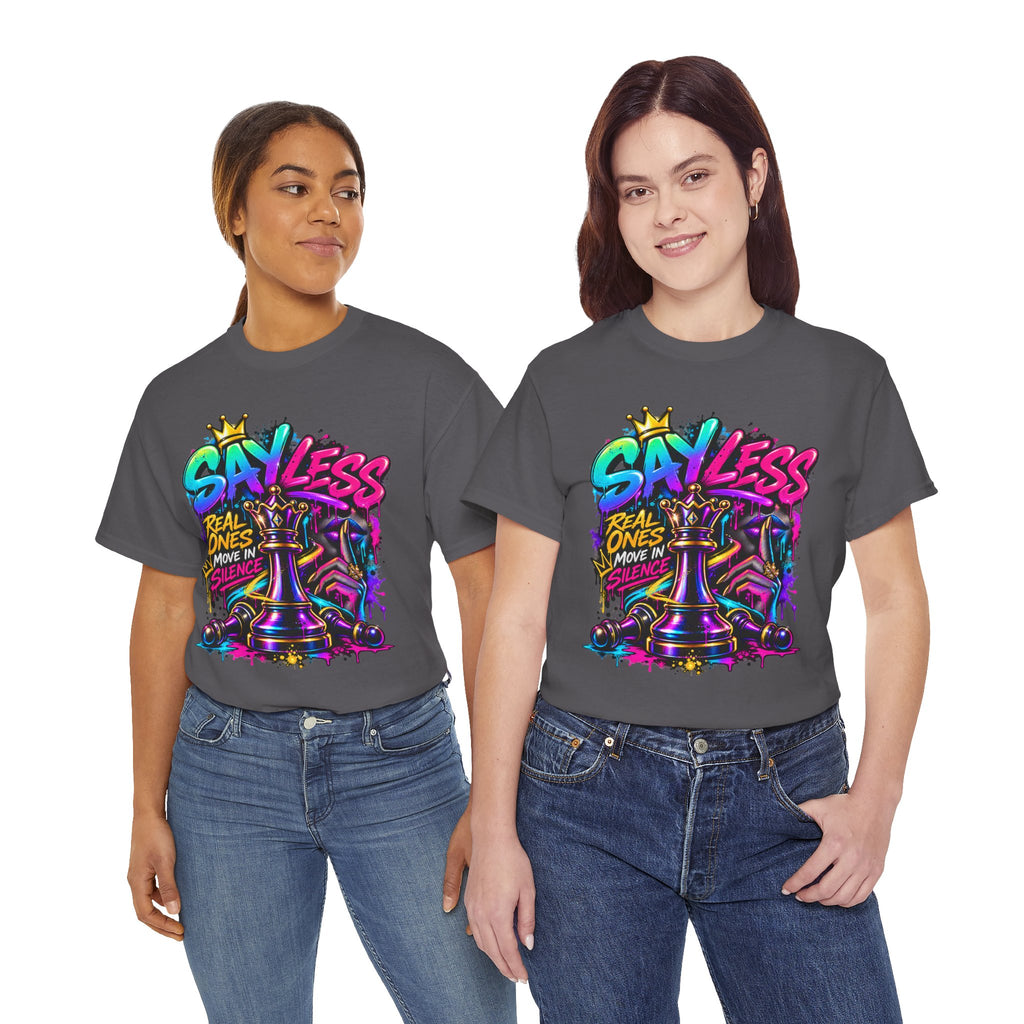 Say Less Chess King Tee | Graffiti Chess Piece Streetwear
